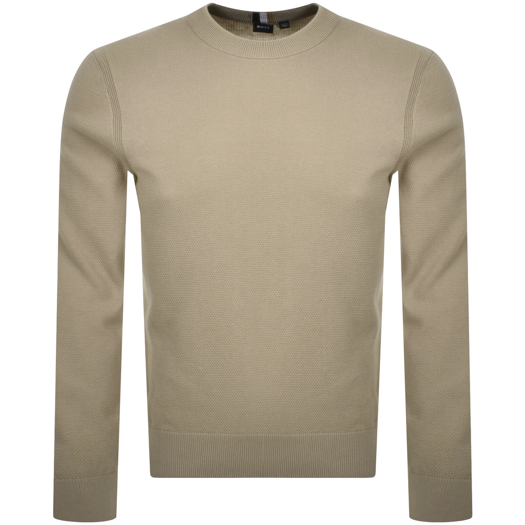 Hugo Boss BOSS Ecaio P Knit Jumper Beige